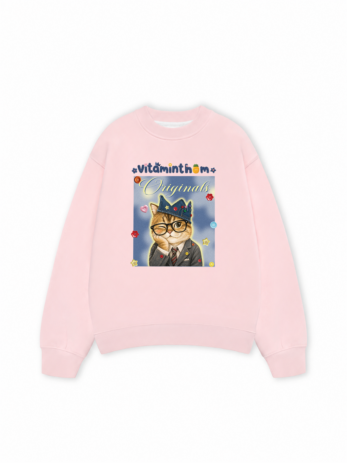 Áo Sweater Nỉ Hai Da Vitaminthom Mặc Vest