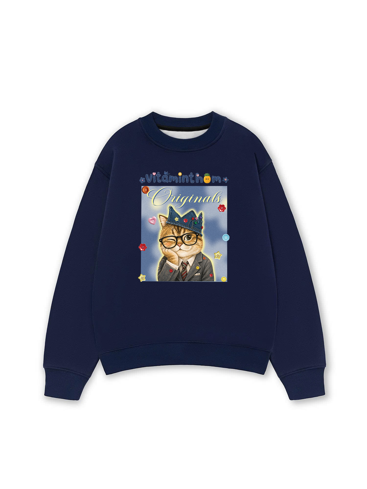 Áo Sweater Nỉ Hai Da Vitaminthom Mặc Vest