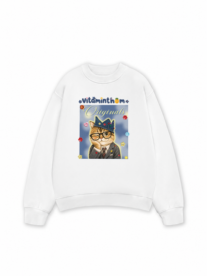Áo Sweater Nỉ Hai Da Vitaminthom Mặc Vest