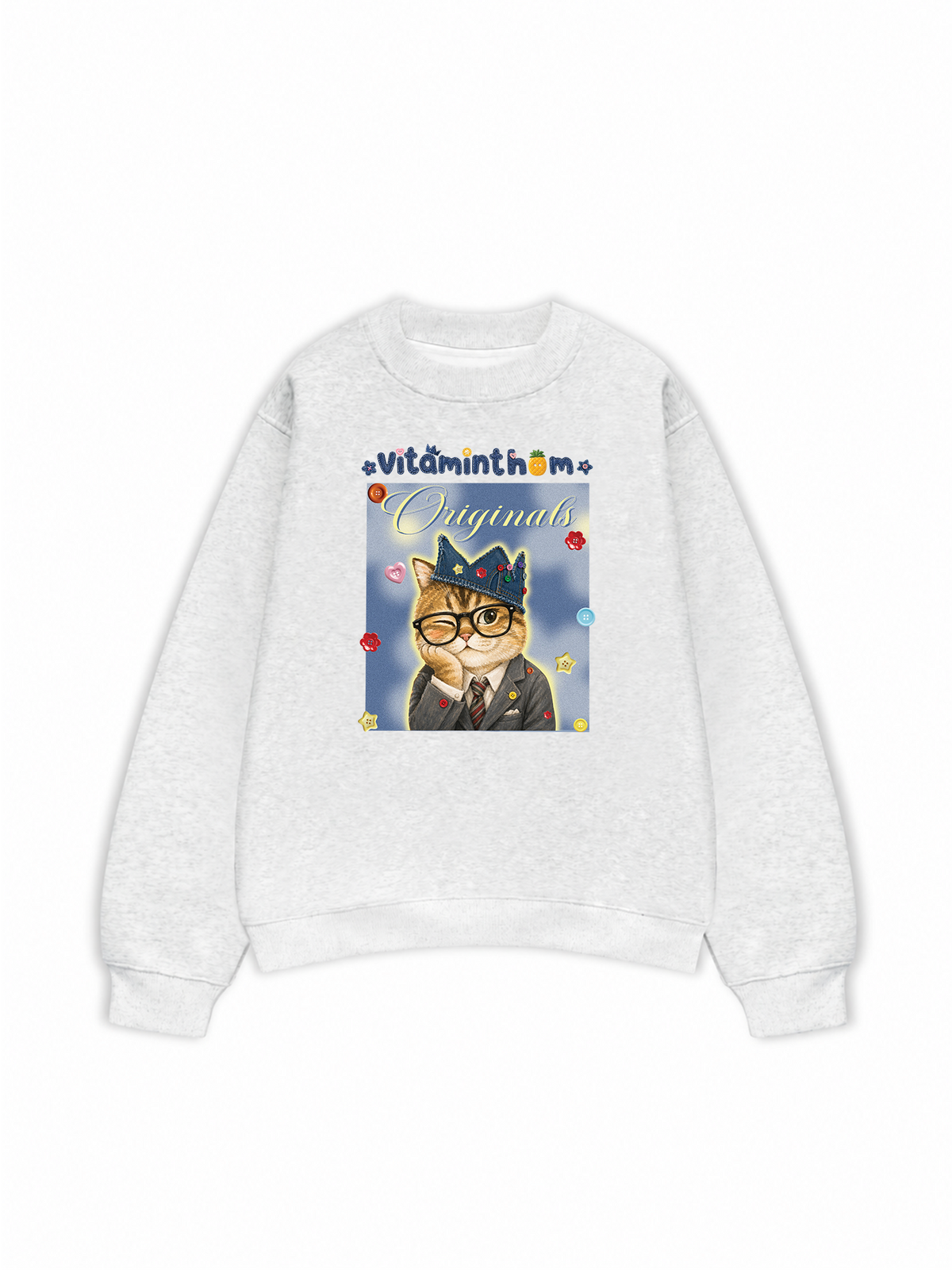 Áo Sweater Nỉ Hai Da Vitaminthom Mặc Vest