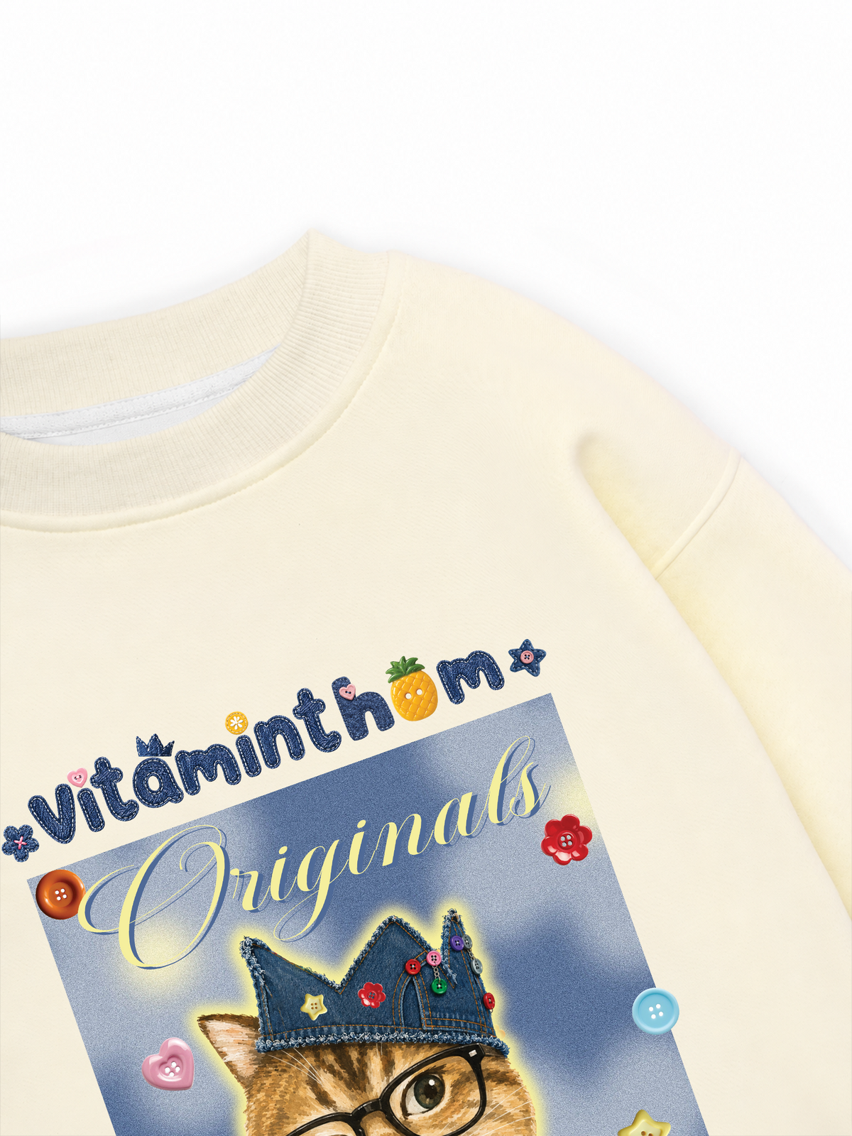 Áo Sweater Nỉ Hai Da Vitaminthom Mặc Vest