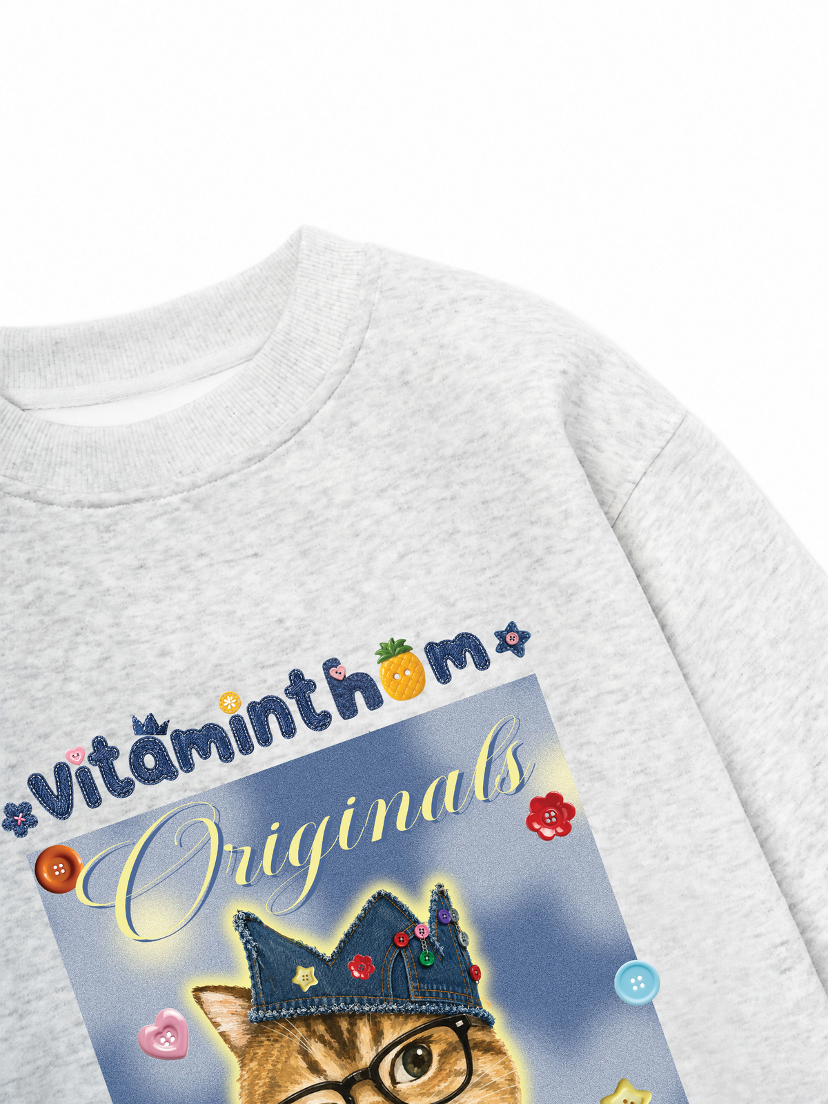 Áo Sweater Nỉ Hai Da Vitaminthom Mặc Vest