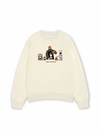 Áo Sweater Nỉ Hai Da Thích Cafe Xỉu