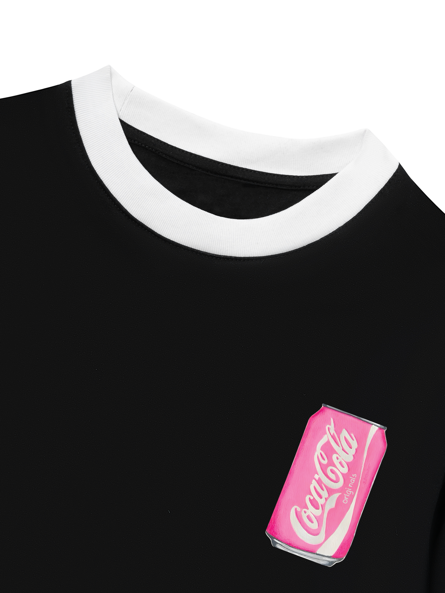Áo Thun Ringer Relaxed Fit Summer Vibes Pink Coca Cola