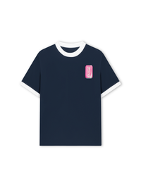 Áo Thun Ringer Relaxed Fit Summer Vibes Pink Coca Cola