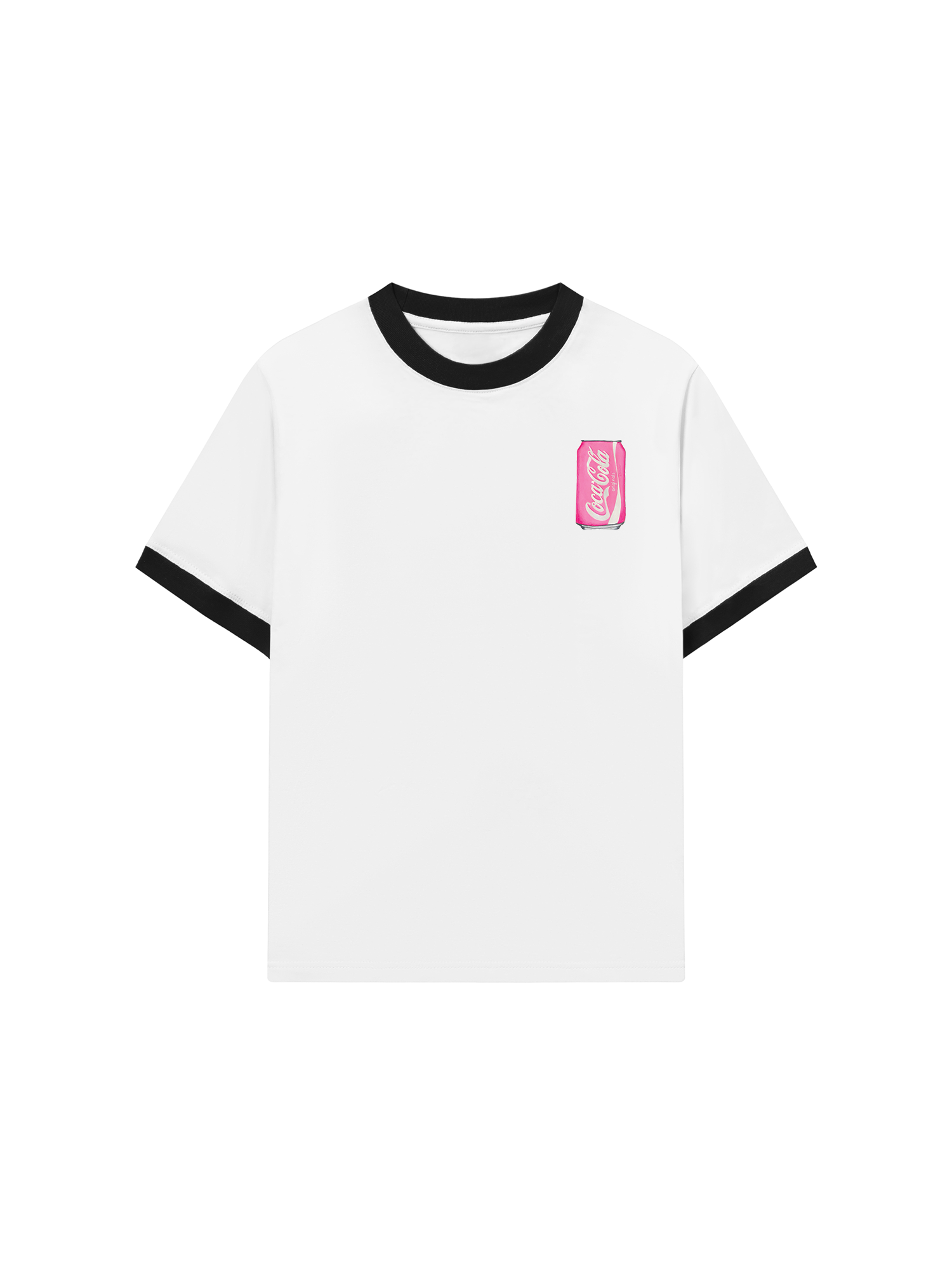 Áo Thun Ringer Relaxed Fit Summer Vibes Pink Coca Cola