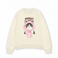 Áo Sweater Nỉ Hai Da Meowy Cat Pink Polka