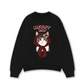 Áo Sweater Nỉ Hai Da Meowy Cat Red Xmas Plaid