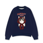 Áo Sweater Nỉ Hai Da Meowy Cat Red Xmas Plaid