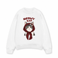 Áo Sweater Nỉ Hai Da Meowy Cat Red Xmas Plaid