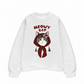 Áo Sweater Nỉ Hai Da Meowy Cat Red Xmas Plaid