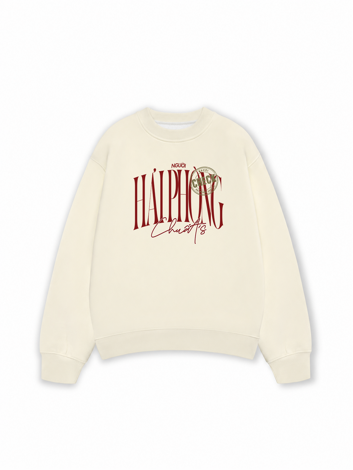 Áo Sweater Nỉ Hai Da Check Người Hải Phòng Chuất