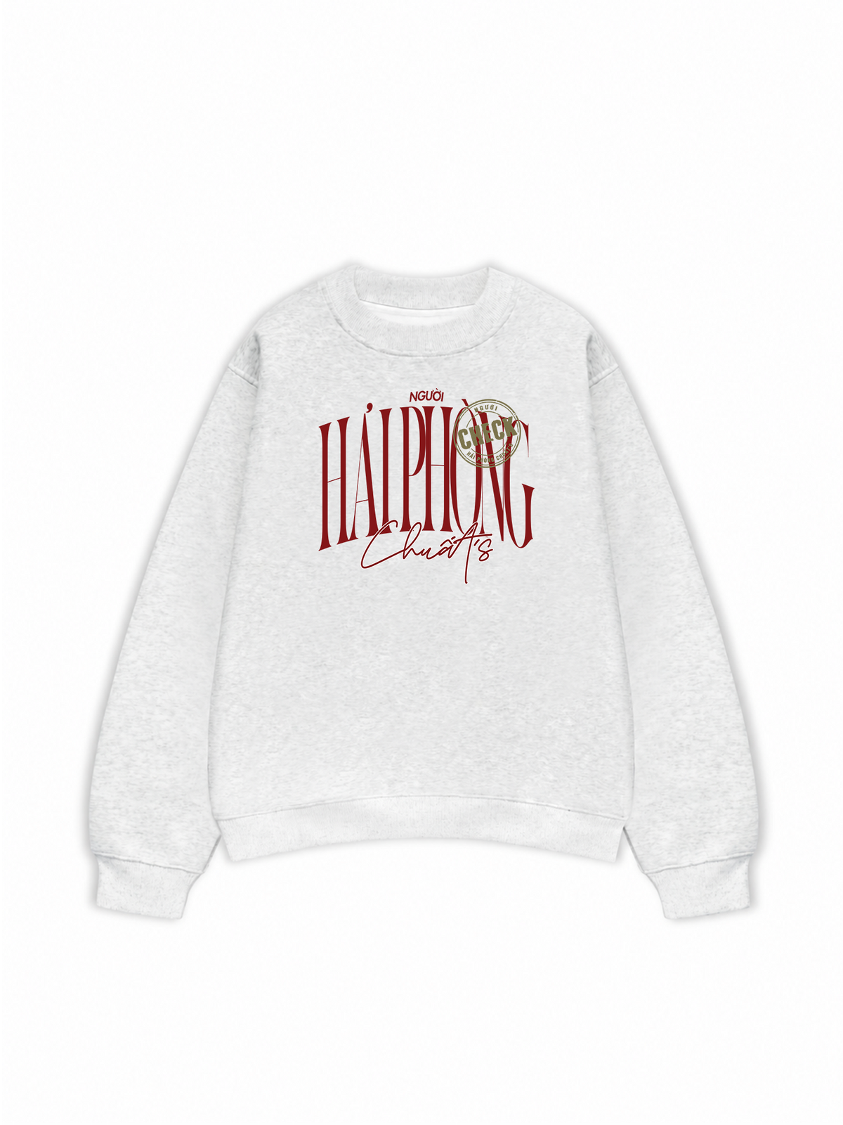 Áo Sweater Nỉ Hai Da Check Người Hải Phòng Chuất