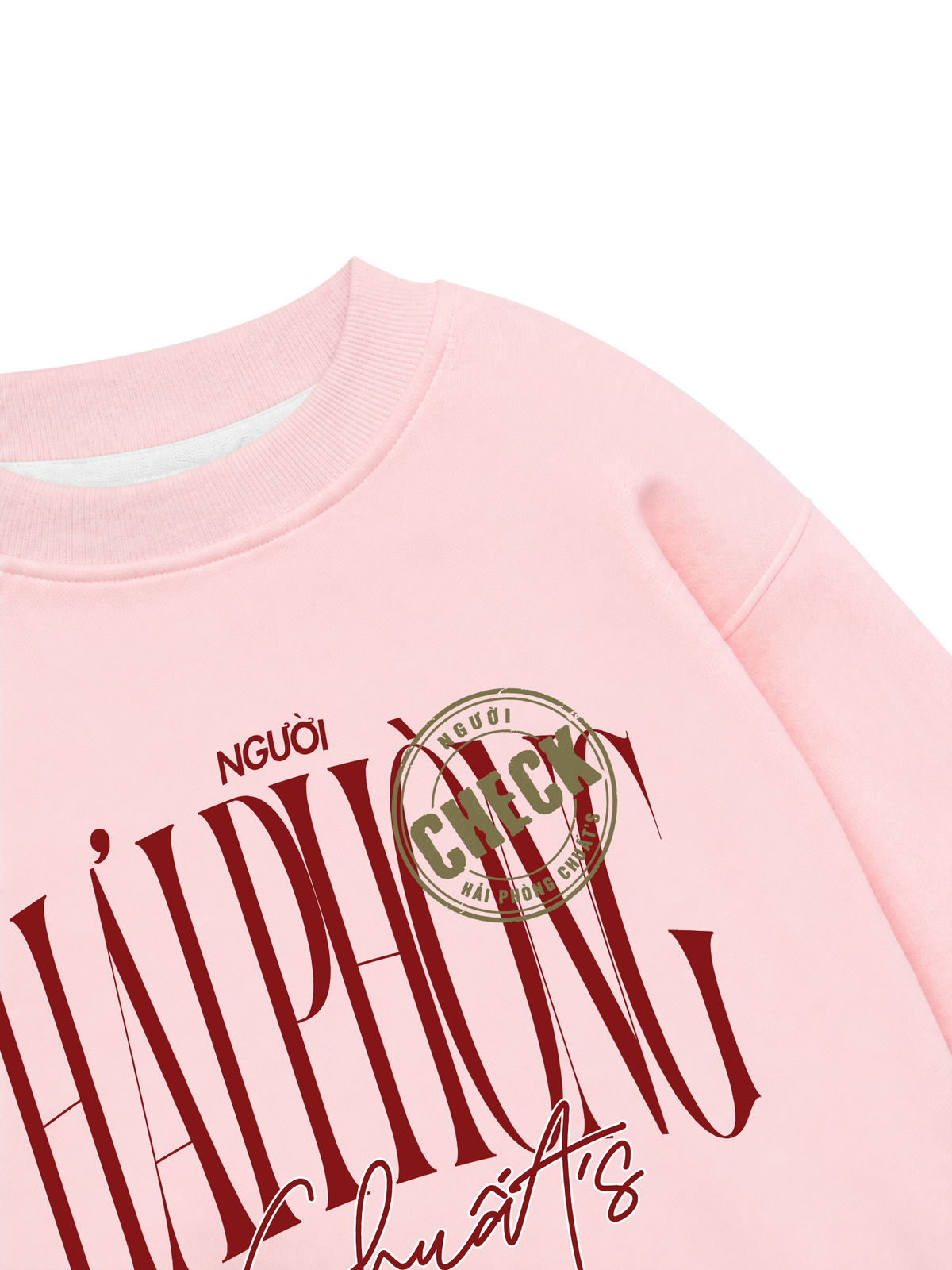 Áo Sweater Nỉ Hai Da Check Người Hải Phòng Chuất