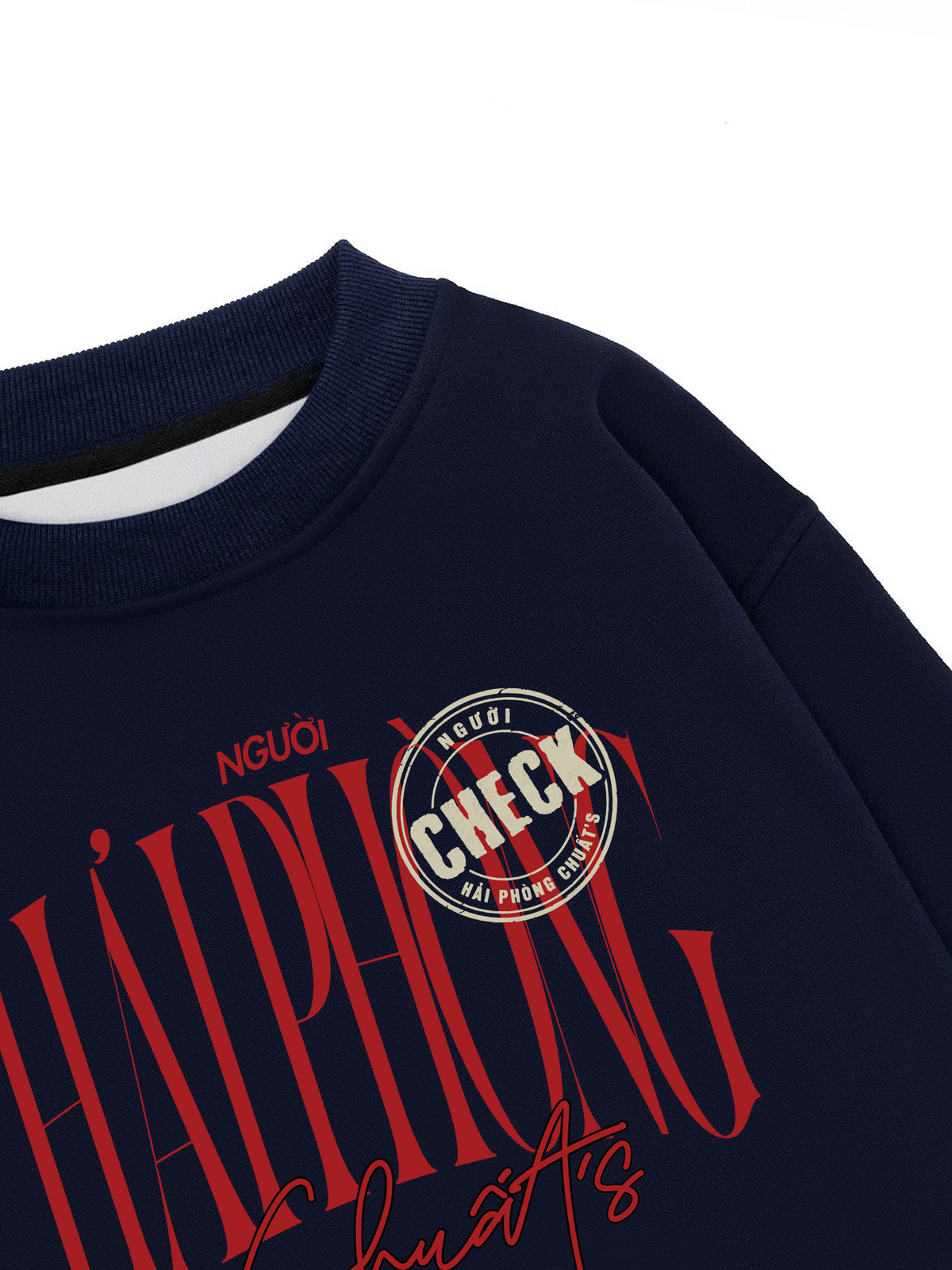 Áo Sweater Nỉ Hai Da Check Người Hải Phòng Chuất