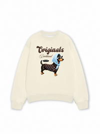 Áo Sweater Nỉ Hai Da Polka Tiffany Dachhund