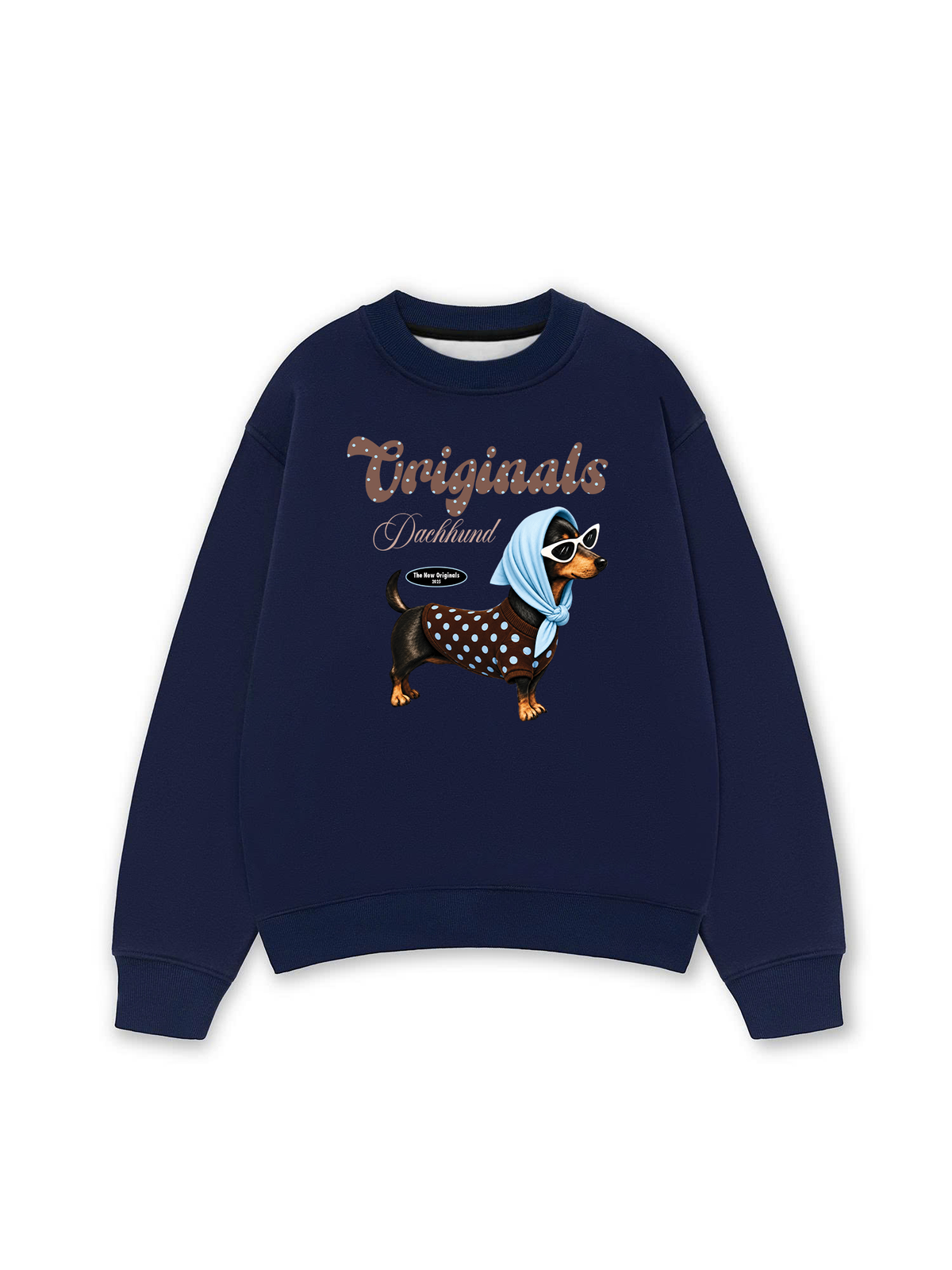 Áo Sweater Nỉ Hai Da Polka Tiffany Dachhund