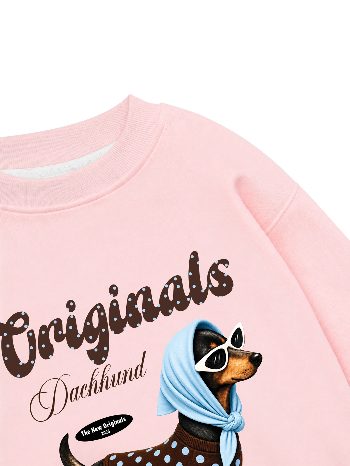 Áo Sweater Nỉ Hai Da Polka Tiffany Dachhund