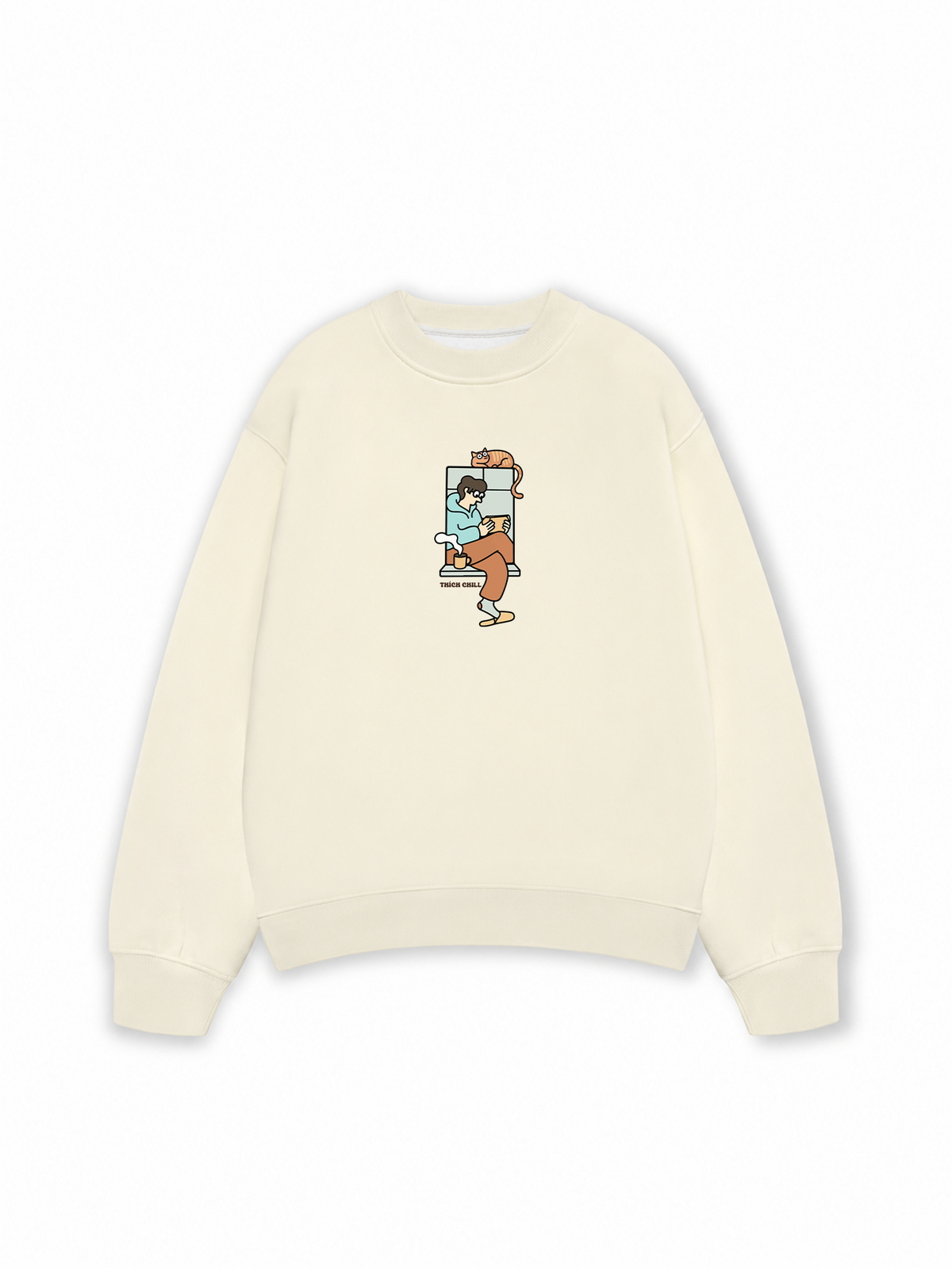 Áo Sweater Nỉ Hai Da Thích Chill