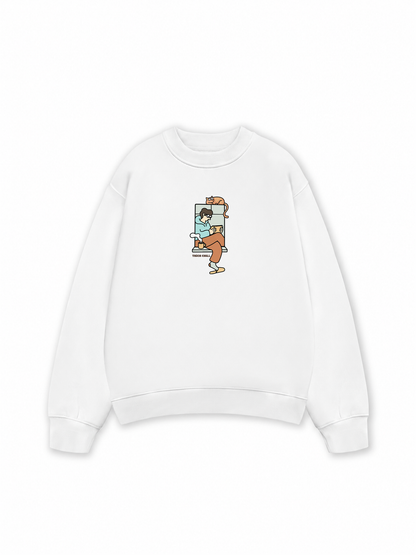 Áo Sweater Nỉ Hai Da Thích Chill