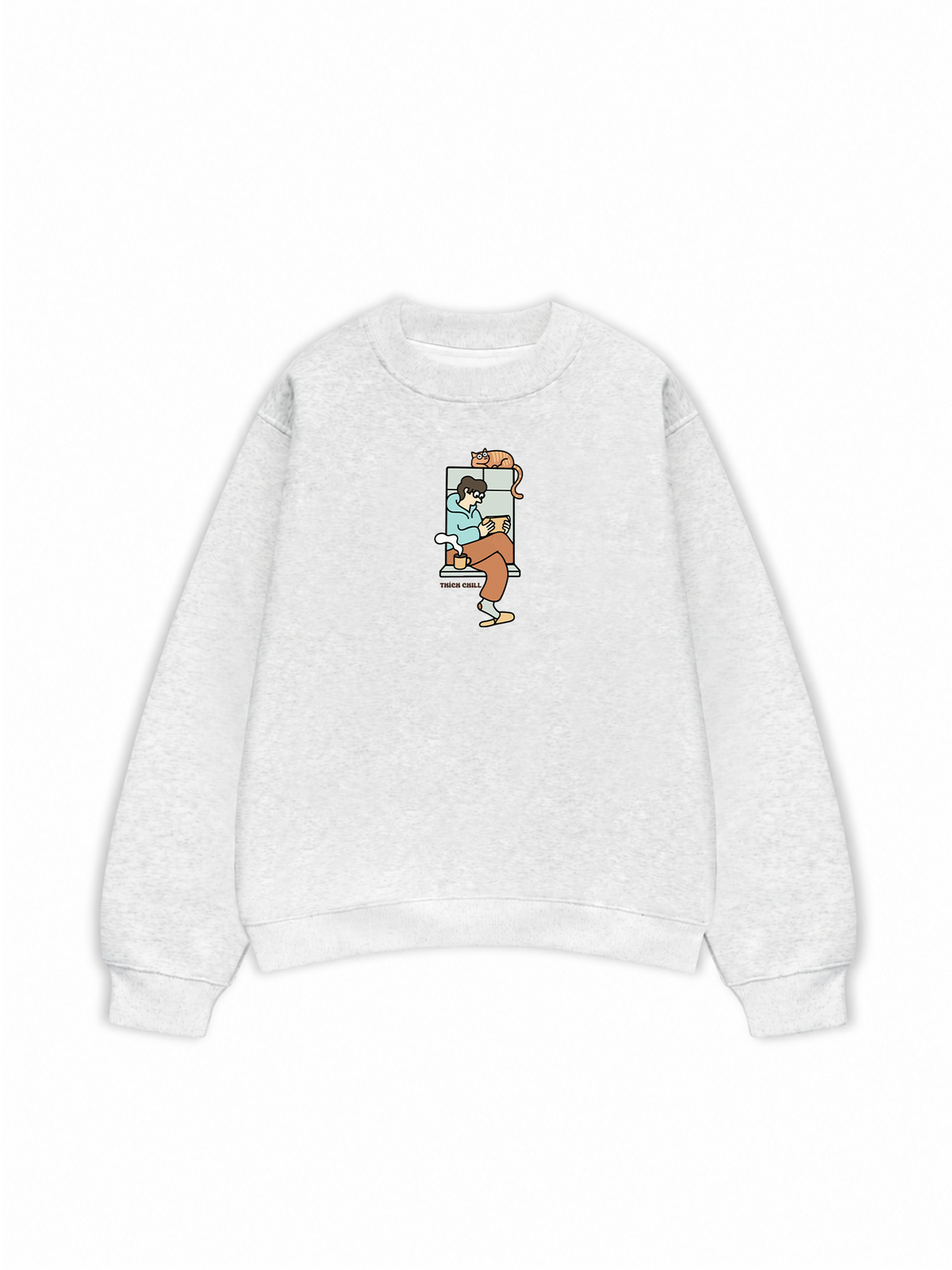 Áo Sweater Nỉ Hai Da Thích Chill