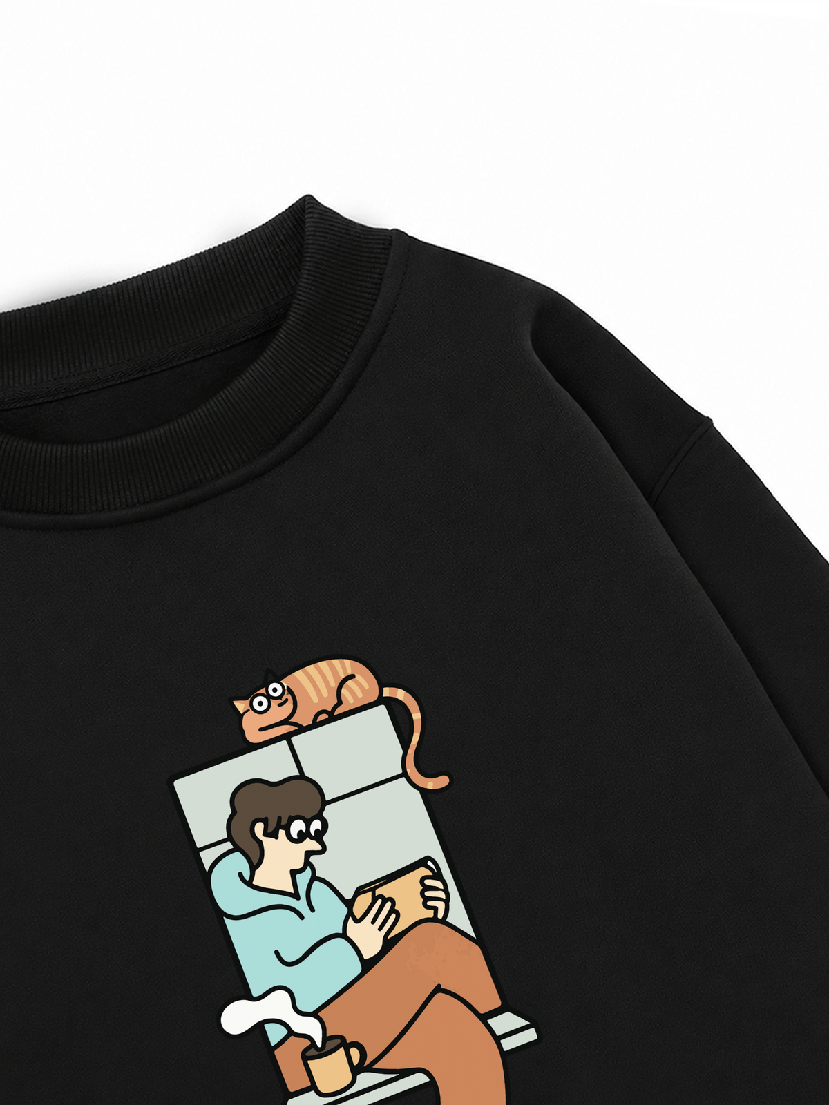 Áo Sweater Nỉ Hai Da Thích Chill
