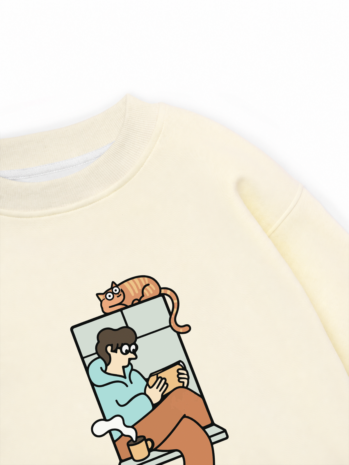Áo Sweater Nỉ Hai Da Thích Chill