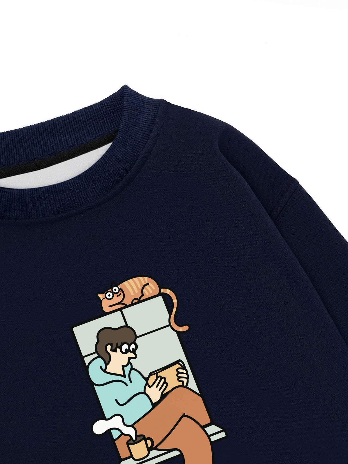 Áo Sweater Nỉ Hai Da Thích Chill