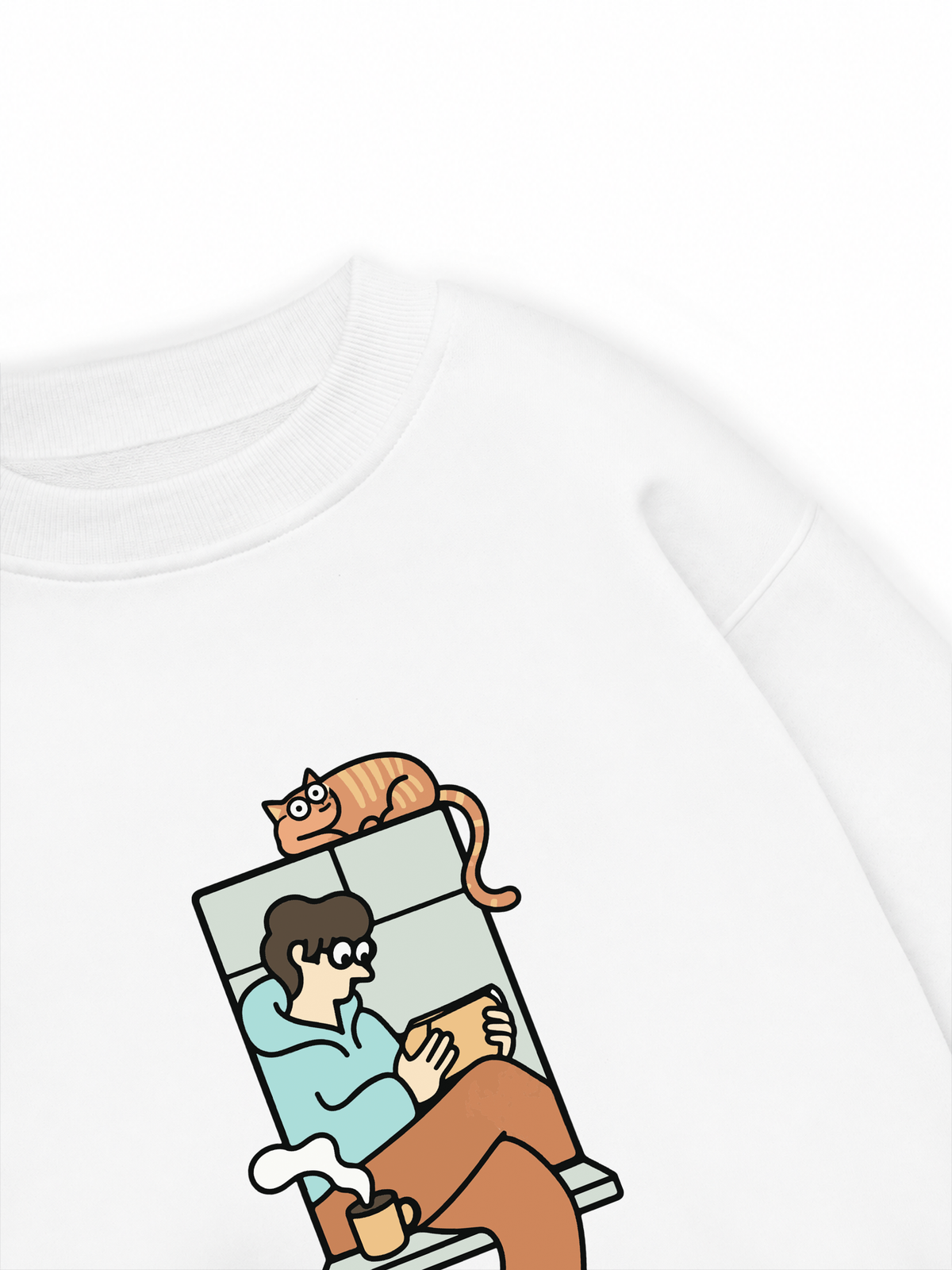 Áo Sweater Nỉ Hai Da Thích Chill