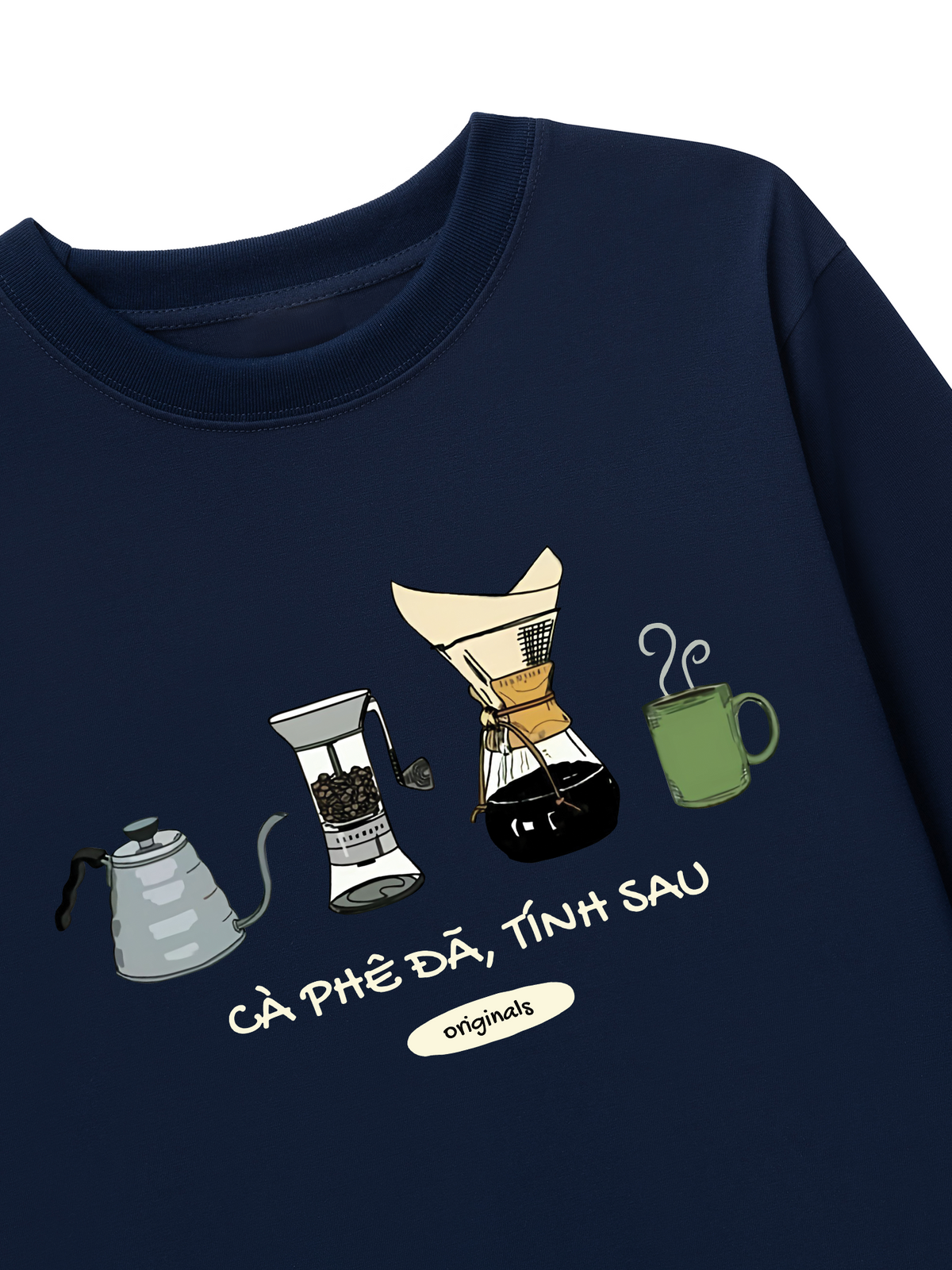 Áo Thun Dài Tay Cà Phê Đã, Tính Sau