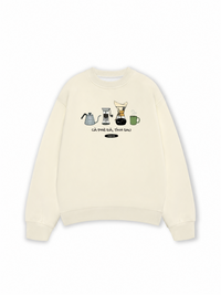 Áo Sweater Nỉ Hai Da Cà Phê Đã, Tính Sau