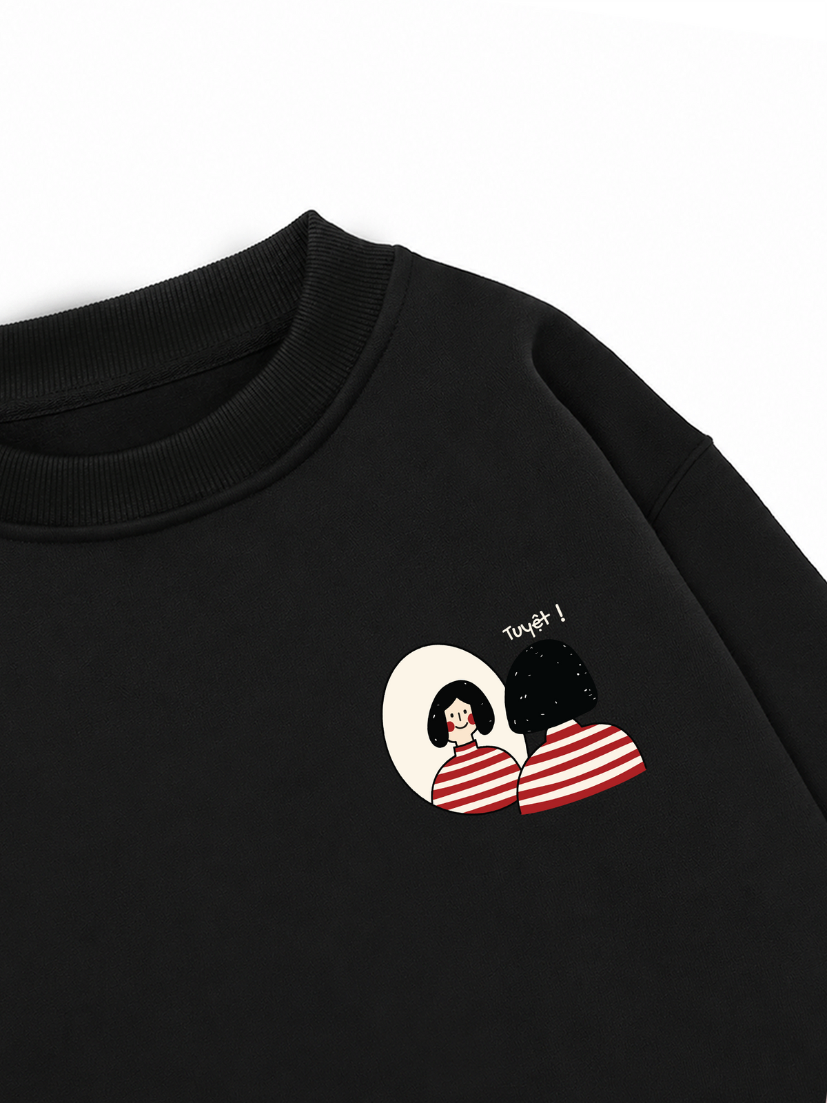 Áo Sweater Nỉ Hai Da Tuyệt