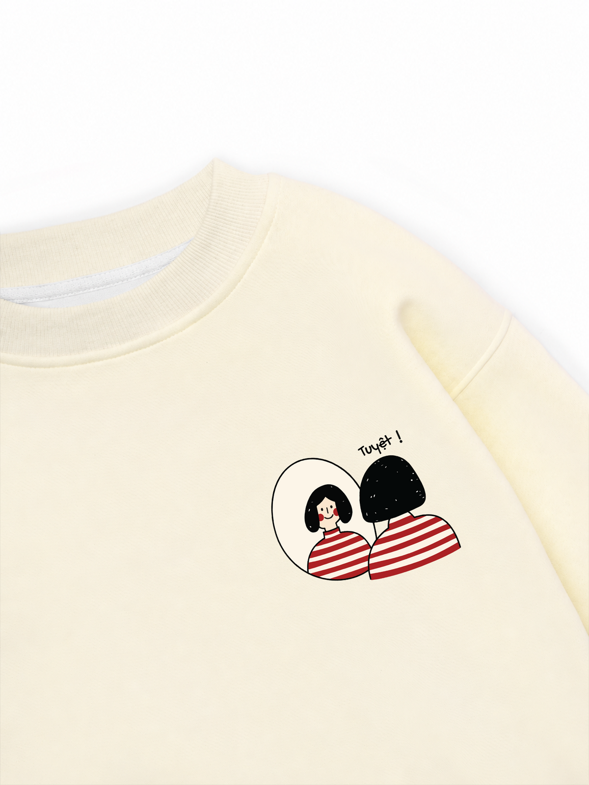 Áo Sweater Nỉ Hai Da Tuyệt