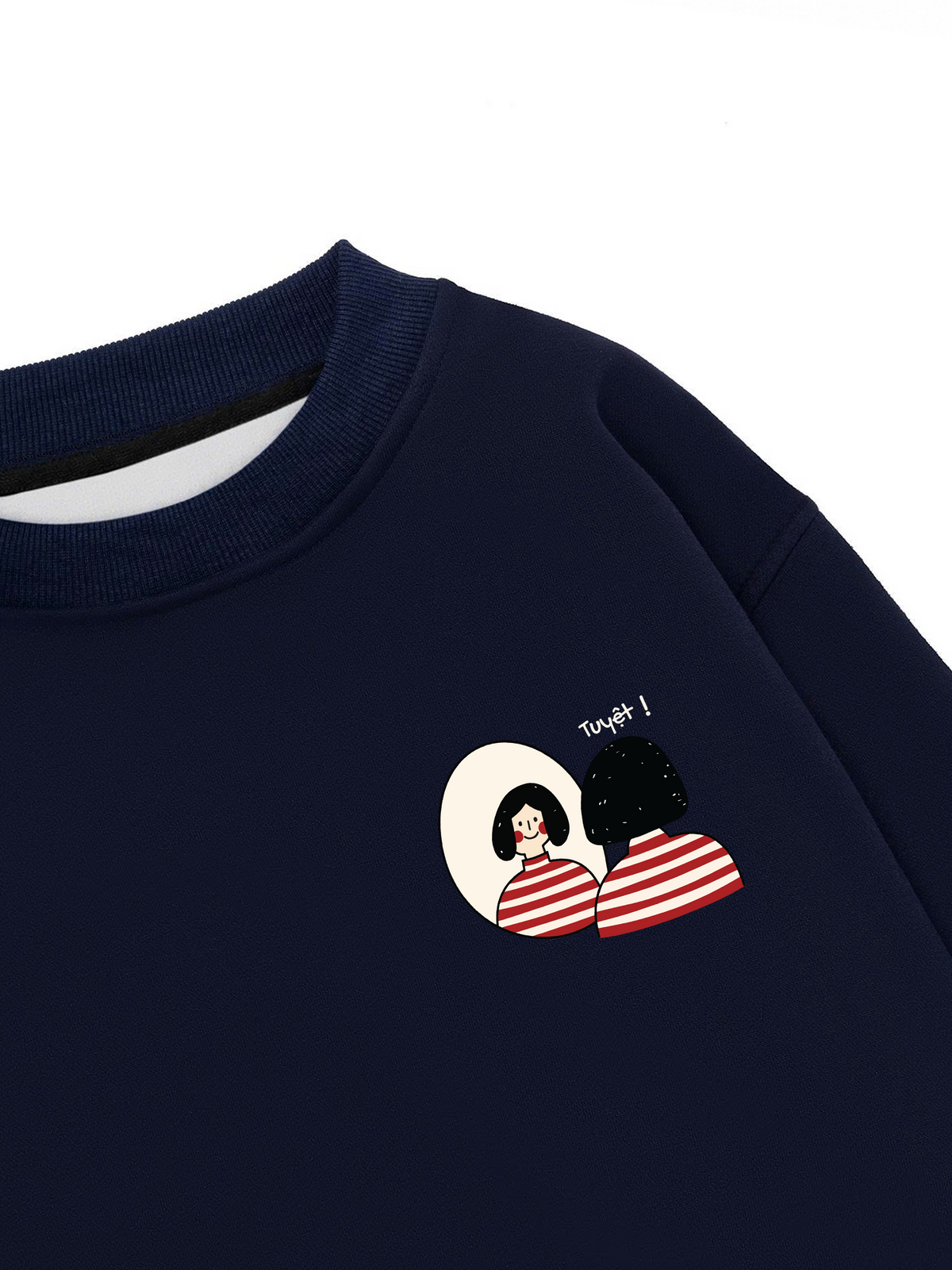 Áo Sweater Nỉ Hai Da Tuyệt
