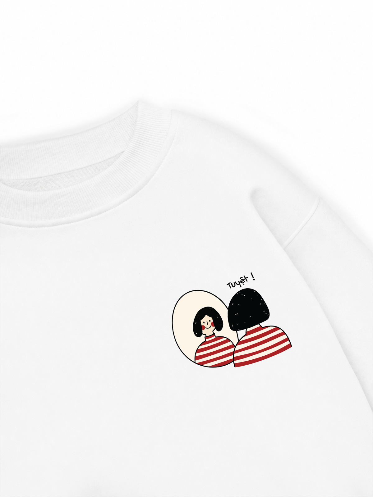 Áo Sweater Nỉ Hai Da Tuyệt