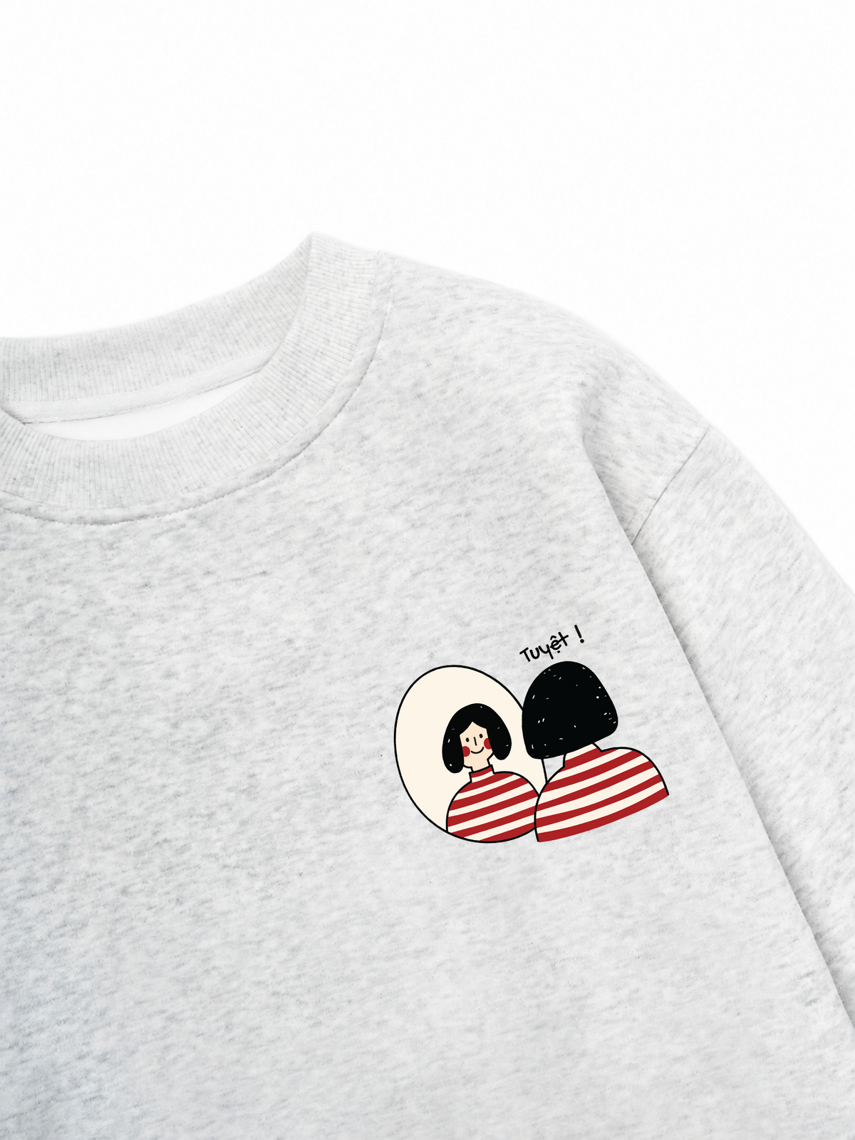 Áo Sweater Nỉ Hai Da Tuyệt