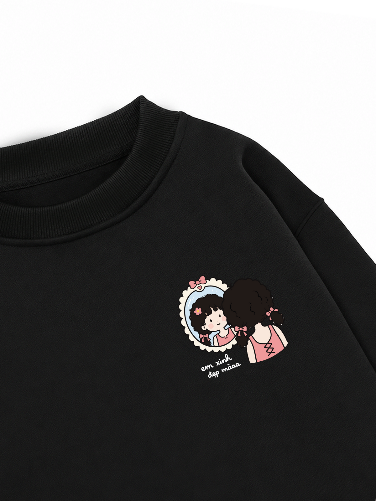 Áo Sweater Nỉ Hai Da Em Xinh Đẹp Mà