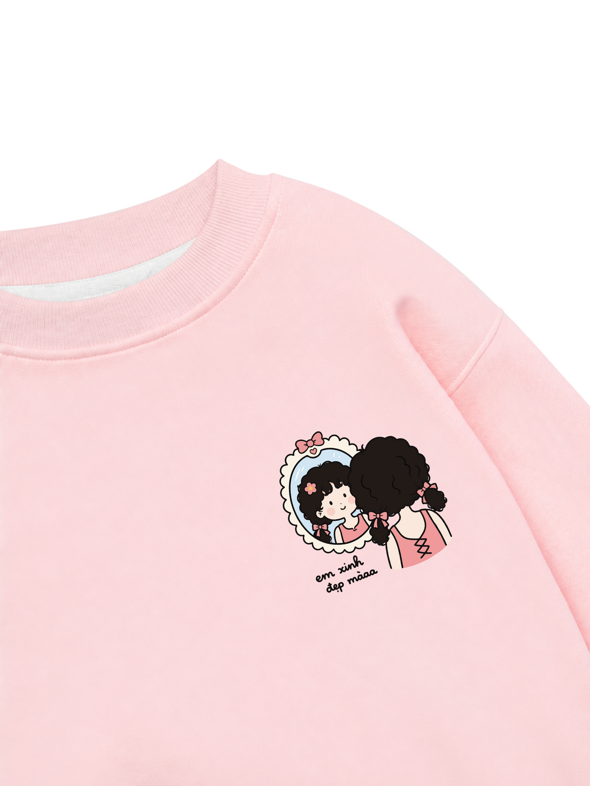 Áo Sweater Nỉ Hai Da Em Xinh Đẹp Mà