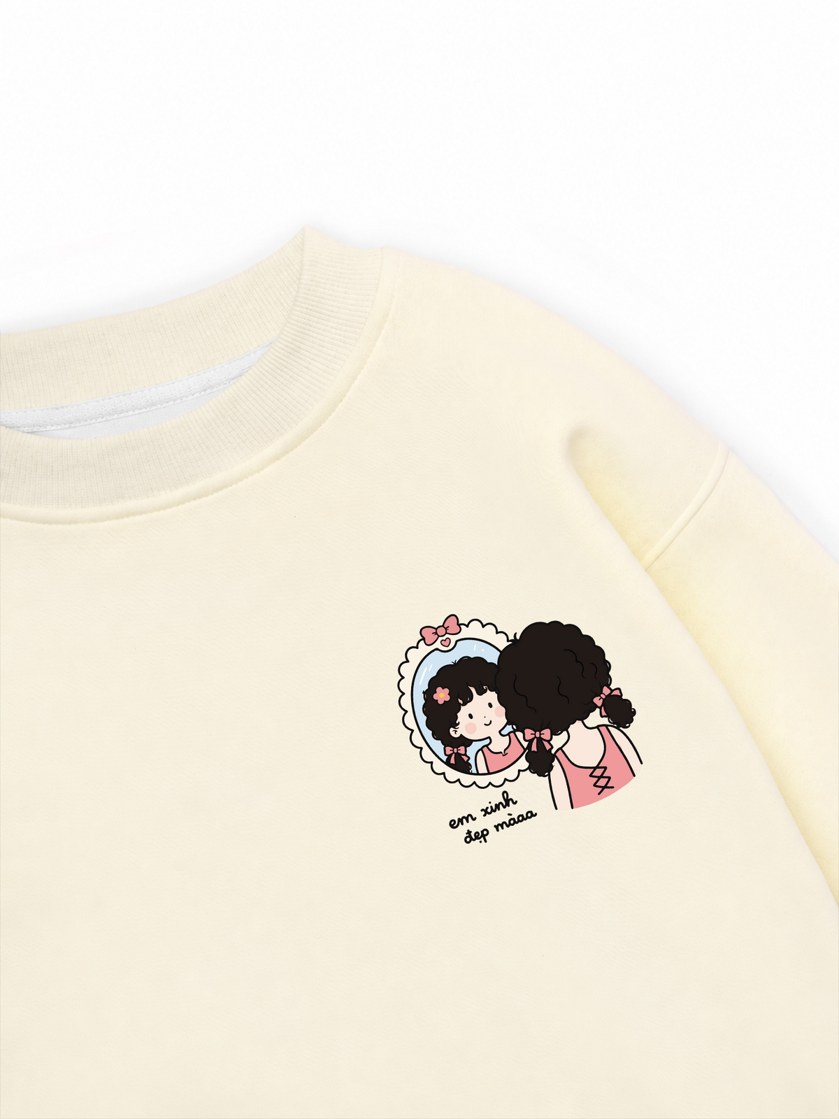 Áo Sweater Nỉ Hai Da Em Xinh Đẹp Mà