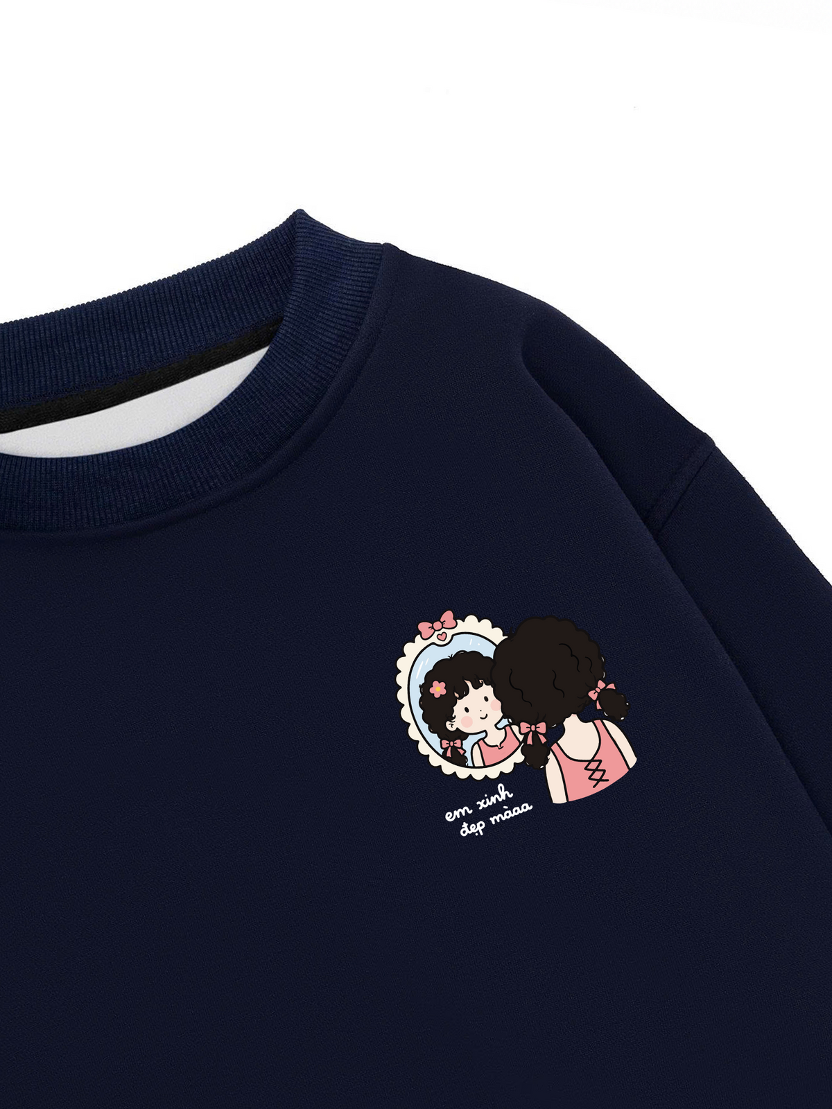 Áo Sweater Nỉ Hai Da Em Xinh Đẹp Mà