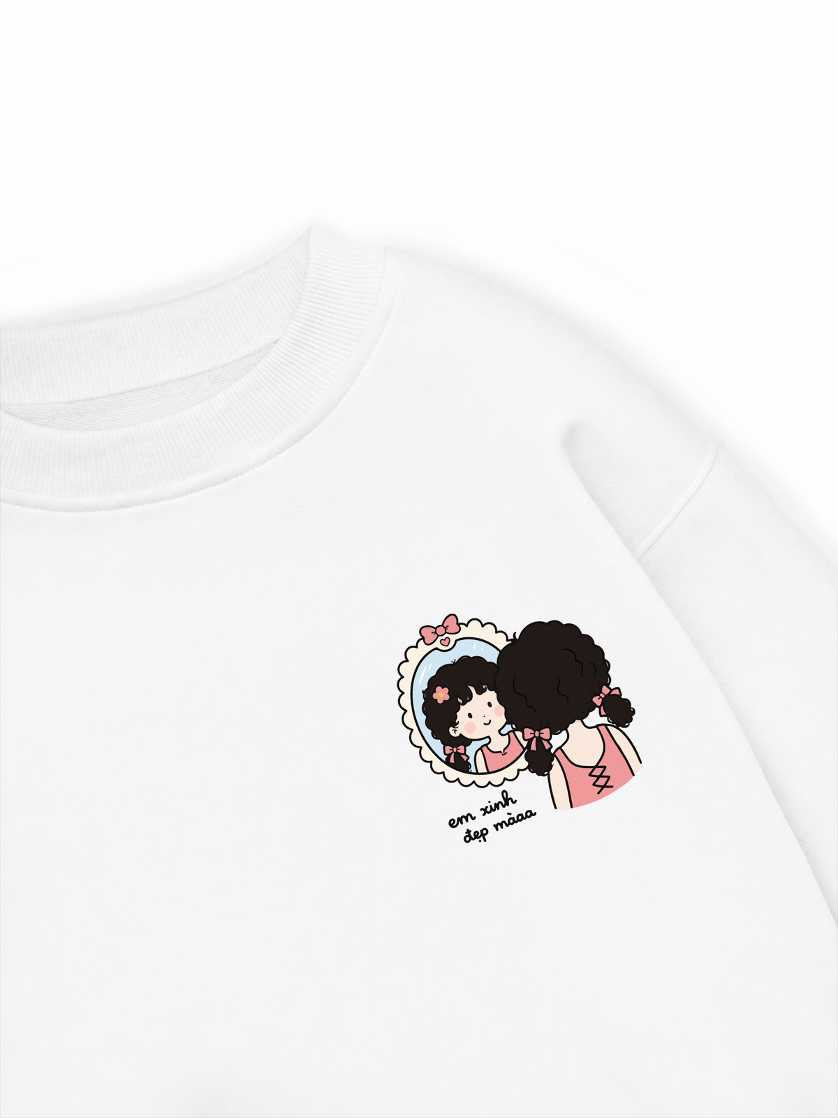 Áo Sweater Nỉ Hai Da Em Xinh Đẹp Mà