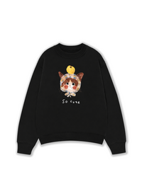 Áo Sweater Nỉ Hai Da So Cute Cat