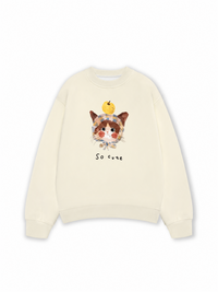 Áo Sweater Nỉ Hai Da So Cute Cat