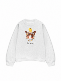 Áo Sweater Nỉ Hai Da So Cute Cat