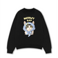 Áo Sweater Nỉ Hai Da Blue Plaid Meowy Cat