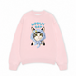 Áo Sweater Nỉ Hai Da Blue Plaid Meowy Cat
