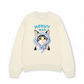 Áo Sweater Nỉ Hai Da Blue Plaid Meowy Cat