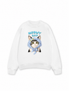 Áo Sweater Nỉ Hai Da Blue Plaid Meowy Cat
