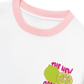 Áo Thun Ringer Relaxed Fit Summer Vibes Pink Lemon