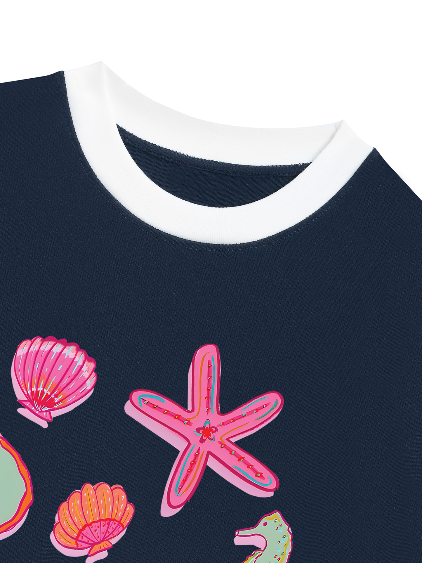Áo Thun Ringer Relaxed Fit Summer Vibes Sea Life